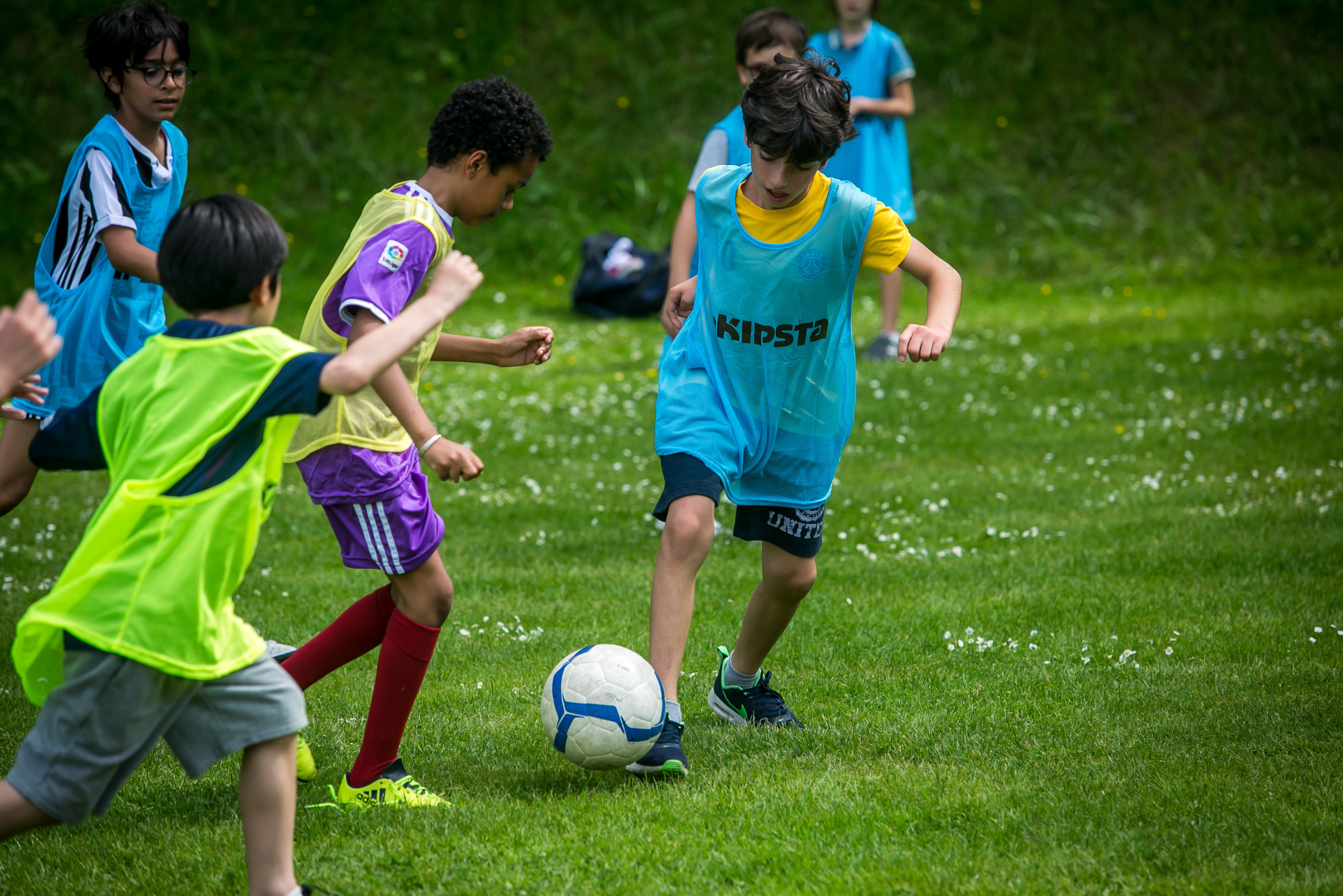 Animation anniversaire en plein air thème football