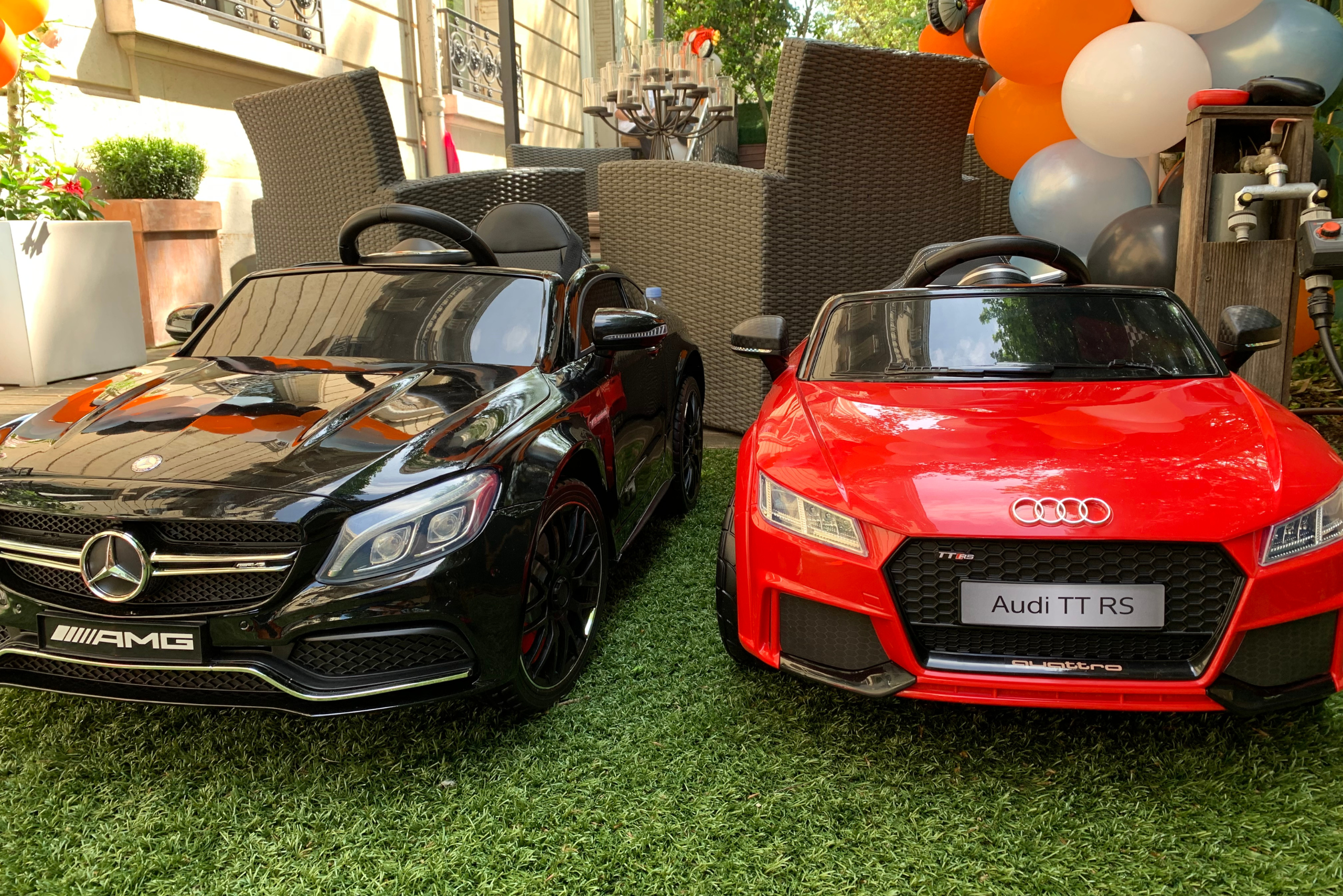 Animation anniversaire en plein air Thème racing car