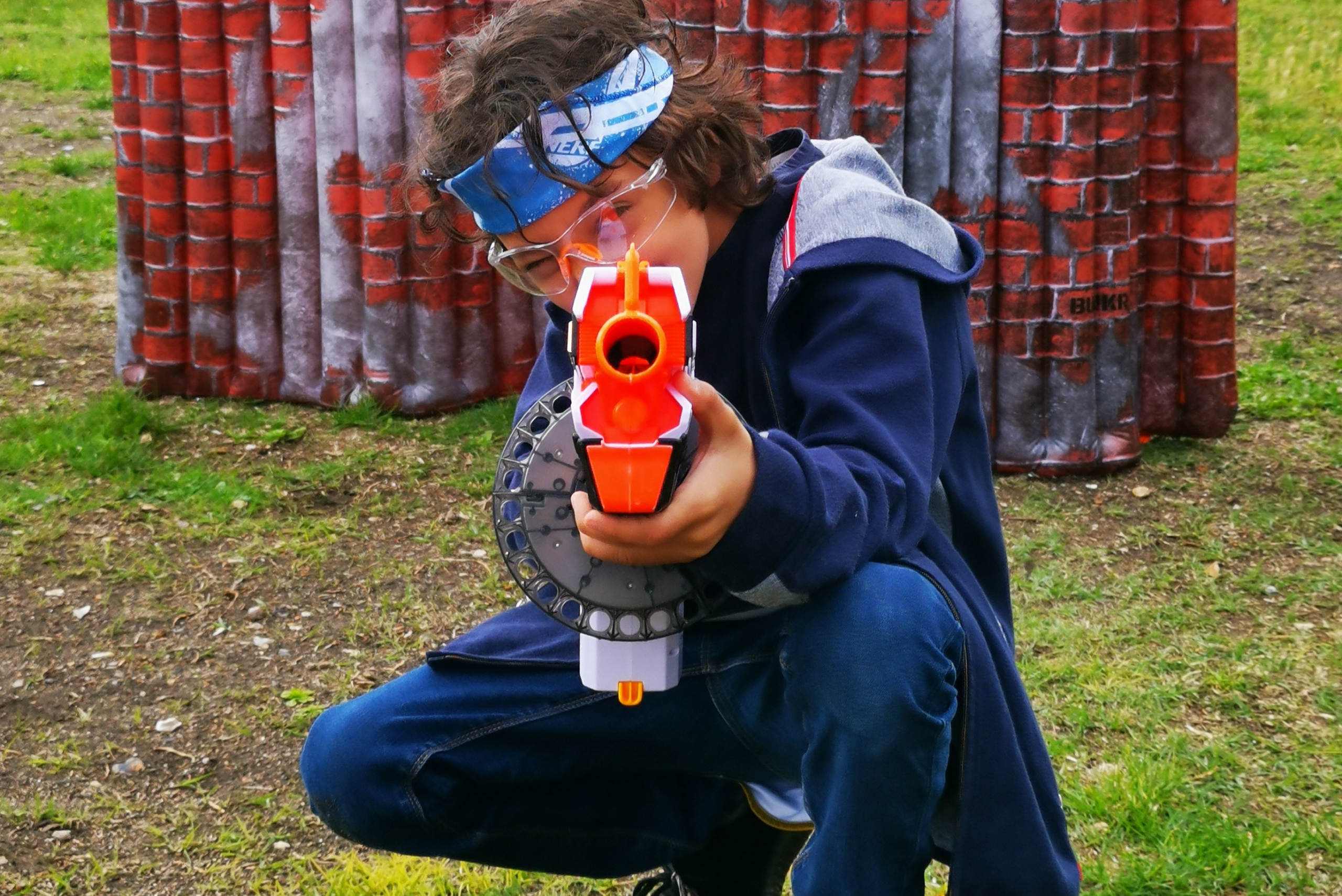 Animation anniversaire en plein air Thème Nerf battle zone
