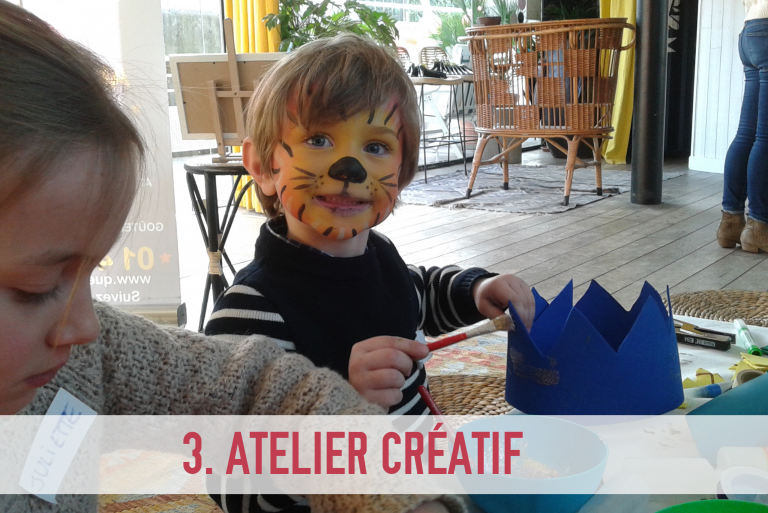 Atelier créatif lors de vote kids club